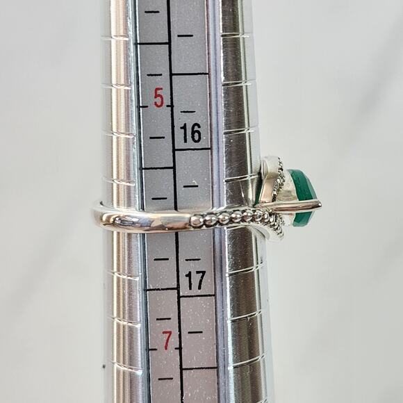 Nicky Butler Womens Ring Sz 6 Romantic Vintage Designer Green Chalcedony 925 - Picture 4 of 6